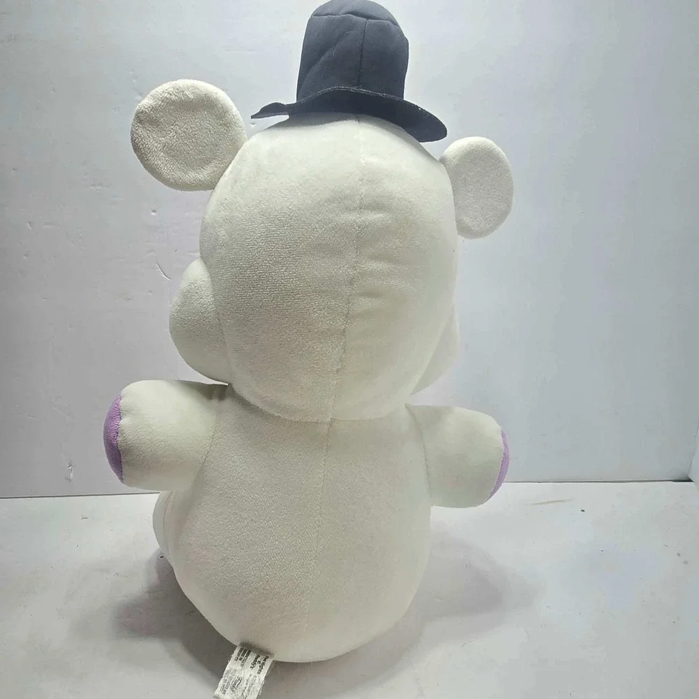 Funko Five Nights at Freddys Helpy Jumbo Plush 14 inch White Purple Bear Top Hat